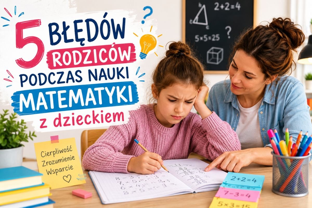 5 błędów, których warto unikać podczas pomagania dziecku w nauce matematyki